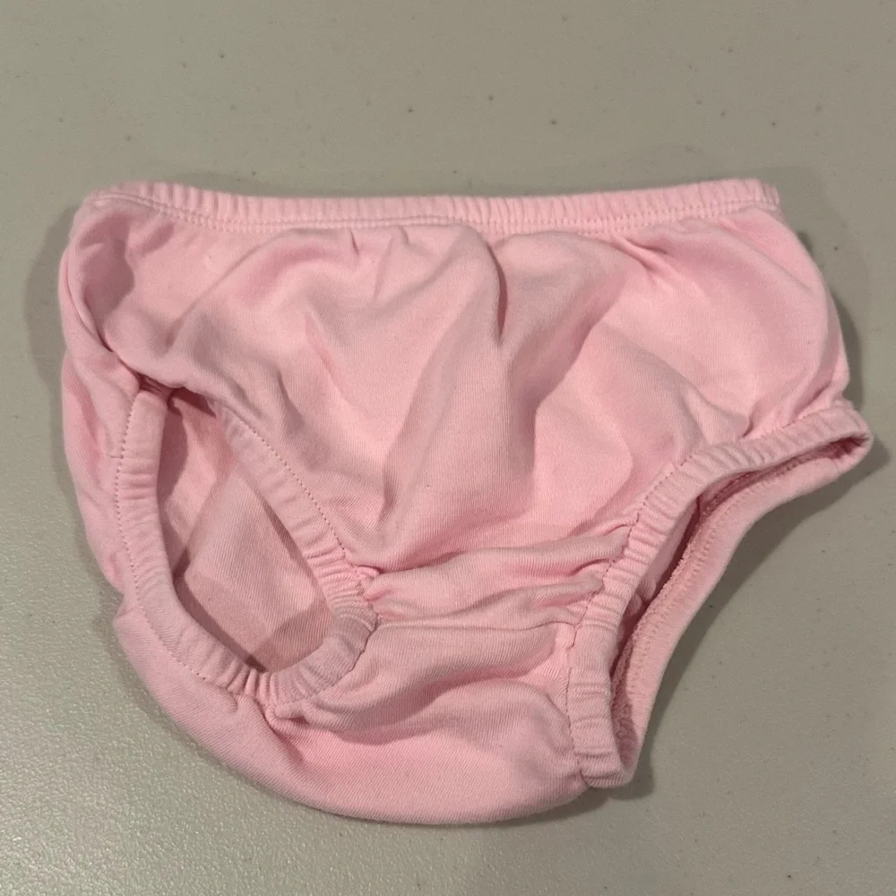 12M Bundle: Pink Diaper Cover, Yellow Ruffle Diaper Cover, Floral Shorts